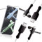 2Pcs Data Cable Protector,Silicone Cord Saver Dustproof storage Data Cable Winder 3 in 1 Anti-Break Protective Cover Compatible for Android Charger (black)