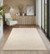 the carpet Everest - moderner Kurzflor Teppich Wohnzimmer Schlafzimmer mit Hoch-Tief-Effekt, 3D Effekt, hohe Flordichte und angenehm weich, Beige, 80 x 150 cm