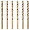 Misuyue M35 Cobalt HSS Twist Drilling Bits, 6pcs Metal Drill Bit 2.5mm/0.098, Carbide Drill Bits for Stainless Copper Wood Plastic Aluminum and other Hard Materials