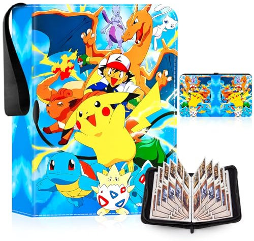 Classeur Carte,Niaetuto 400 Pochette Albums pour Cartes à Collectionner,50 Pages Album Carte,Imperméable Porte Cartes,Classeur Carte Collection pour Enfants,adultes,collectionneurs