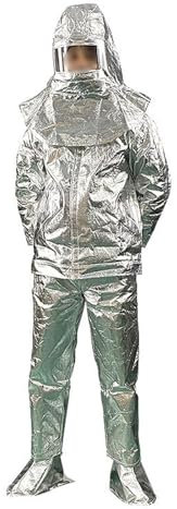 PYCJNFC Heat Insulation Suit 1000 Degrees Aluminum Foil Fire Resistant High Temperature Flame Retardant Clothes Fire Protection Uniforms
