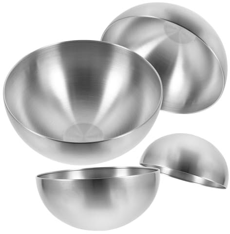 Warmhm 4stücke Edelstahl Schüssel Multifunktionale Salat Gemüseschalen Rostfrei Langlebig Große Rührschüsseln Für Küche Gastronomie Und Haushalt