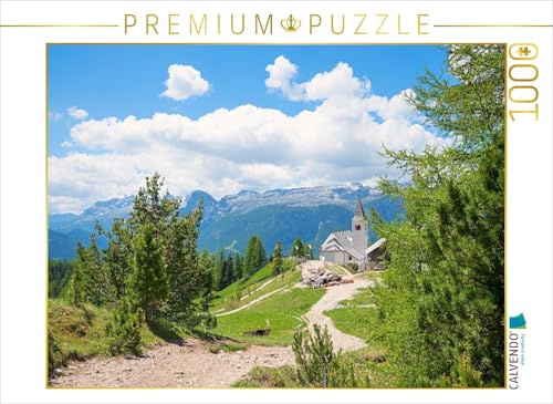 Puzzle · Chiesa Santa Croce am Heiligkreuzkofel | Wanderziel in den Südtiroler Dolomiten · 1000 Teile · Lege-Größe 64 × 48 cm · CALVENDO Puzzle