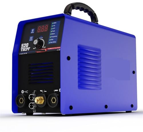 Plasma Cutter, Plasma Cutter 4 in 1 Welding Machine 520TSCPF DC Inverter Spot Welder TIG MMA IGBT Pulse CNC Metal Cutting Machine