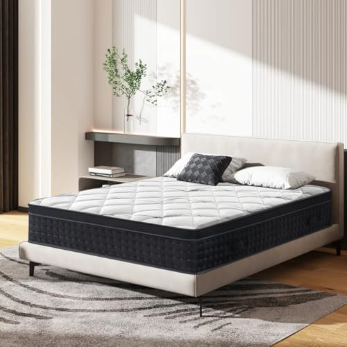 Confortil Matelas 140x190 Matelas en Mousse 2 Personnes, Fermeté Moyenne, Agréable pour la Peau et Respirant, 30 cm d'épaisseur (Matelas 140x190x30cm)