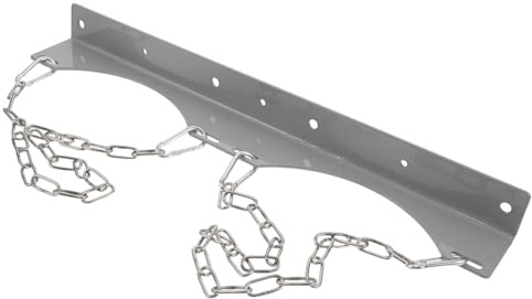 SHINEOFI Support Mural Inox pour Bouteilles de Gaz Double Fixation avec Chaîne Sécurisée Rack Robuste pour Stockage de Cylindres Comprimés Atelier et Usine
