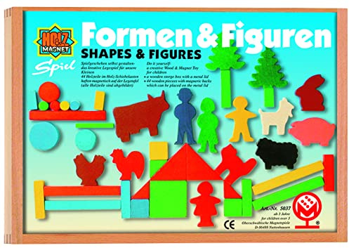 Oberschwäbische Magnetspiele 5037  Formen und Figuren  magn. Legespiel 44 Holzteile