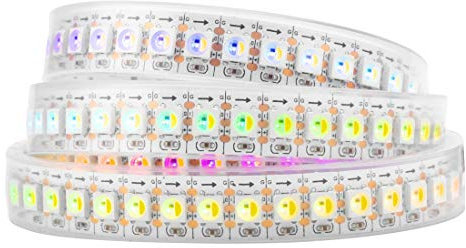 BTF-LIGHTING RGBW RGBNW Naturweiß SK6812 (ähnlich WS2812B) 1m 144LEDs/Pixels/m Individuell adressierbar Flexibel 4 Farbe in 1 LED Traumfarbe LED Streifen Wasserdicht IP67 DC5V