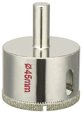 Sourcingmap 45mm Diamond Coated Glass Hole Saw Drill Bits for Ceramic Tile Marble Rock Porcelain Bottles Pots Brick
