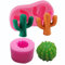 2er-Pack Kaktus-Silikonformen-Set – MoldFun Kakteen-Form für Fondant, Gummipaste, Schokolade, Süßigkeiten, Kerzen, Polymer-Ton