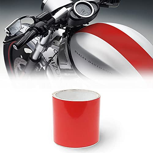 Strisce Adesive Moto Bike Racing Stripe 1 Filo, Rosso, 10 cm x 2 m