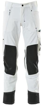 Mascot 17179-311-06 Advanced Cordura Ultimate Stretch Geringes Gewicht Hose mit Knietaschen, Weiß, 76C43 Größe