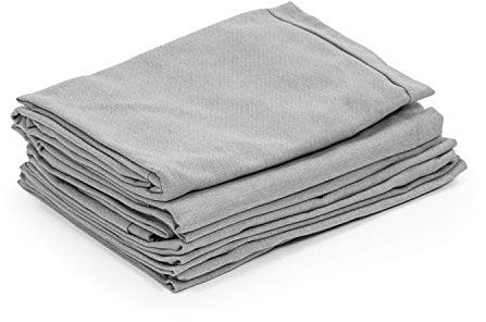 blumfeldt Titania Dining Set Polsterbezüge - Material: 100% Polyester gewebt 220 g/m² , wasserabweisend , geeignet für Handwäsche , 10-teiliges Zubehör-Set , hellgrau meliert