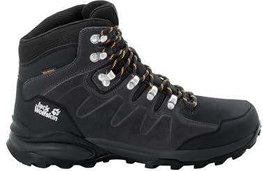 Jack Wolfskin Herren Refugio Texapore Mid M Walking Schuh, Phantom Burly Yellow Xt, 41 EU