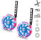 QKTYB Kids Bike Stabilisers, Bicycle Training Flash Wheels for Kids, Bike Stabilizers for Childs Support Wheels for 12 14 16 18 20 Inch (1 Pair)
