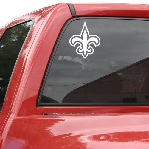 WinCraft New Orleans Saints 20,3 x 20,3 cm, weißes Team-Logo-Aufkleber
