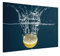 ALLboards Glass Chopping Board Lemon Water Splash Splash 2 Set 52x30cm Cutting Board Splashback Worktop Saver for Kitchen Hob Protection Hot Cover Heat Resistant Multi-Glass Plate Dishes Pad
