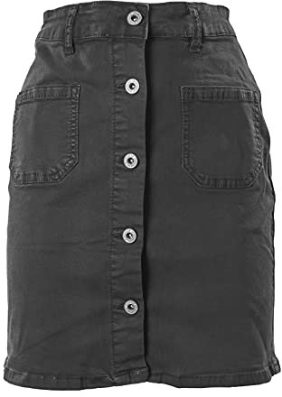 JOPHY & CO. Mini Gonna Jeans Denim Donna in Cotone, Articoli & Stili Vari. (Grigio (cod. 1030), XL)