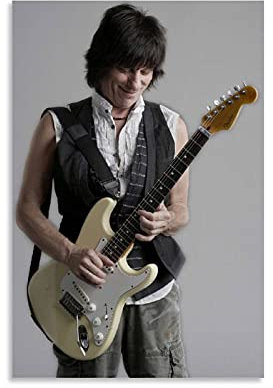 Jeff Beck Poster für junge Gitarristen, Kunstdruck auf Leinwand, modernes Familienschlafzimmer, ästhetische Dekoration, 20 x 30 cm