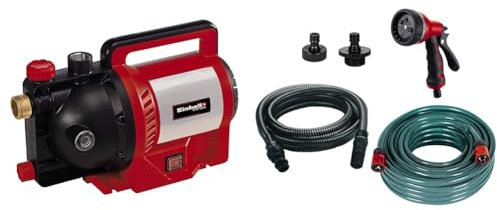 Einhell Gartenpumpe GC-GP 1250 N/1 (1.200 W, max. 5000 L/h, max. Förderhöhe 50 m, Wassereinfüllöffnung /-ablassschraube, inkl. 5-tlg. Zubehör-Set)