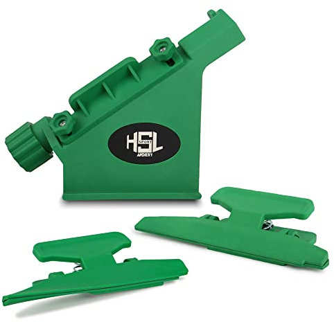 Archery Fletching Jig with Straight and Right Helical Clamps Vanes Feathers Sticker Tool for DIY Arrow Crossbow Bolts