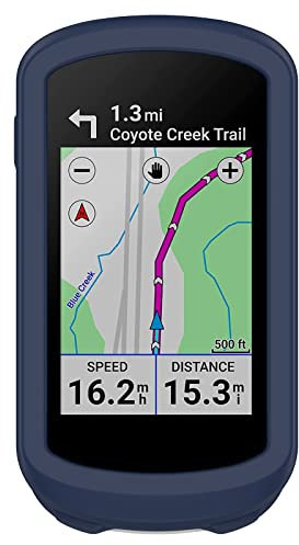 subtel® Silicone Case Compatible for Garmin Edge Explore 2 Cover - Protective Bumper Shell Skin Shockproof Rubber Housing for GPS SatNav Sat Nav Navi - Dark Blue