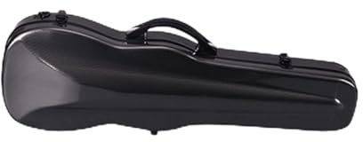 Schwarze Geigentasche Aus Kohlefaser Geigenkasten, Tragbarer Geigenkoffer Im Rucksackstil Volle Größe Violinkoffer (Color : BK_1/2)