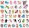 kramow Magnetic Animals,Refrigerator Magnets for Kids,42 Pieces,Animals Fridge Magnet,Kids Educational Toys for 3 year old 4 year old, 5 x 5 cm