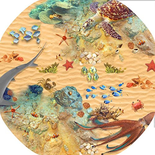 Sea Floor Tuff - Bandeja para colocar en el suelo del mar, ideal para la bandeja de juego Tuff Spot - Bandeja negra no incluida - 86 x 86 cm
