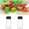 2-Pcs Compact Beverage Containers with Secure Lids – 4oz/100ml Reusable Clear Plastic Bottles for Milk, Juice, and Smoothie Storage/re-usable