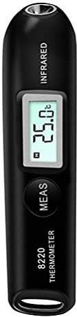 Garosa Mini-Digital-Infrarot-Thermometer Berührungsloser Messgerät-Tester -58 °F-428 °F Temperatur-Stiftleser Zum Kochen Grillen Pizza Ofen Oberfläche Grillen Küche (Black)