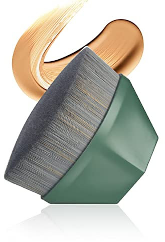 Pinceau de maquillage pour fond de teint poudre (vert)