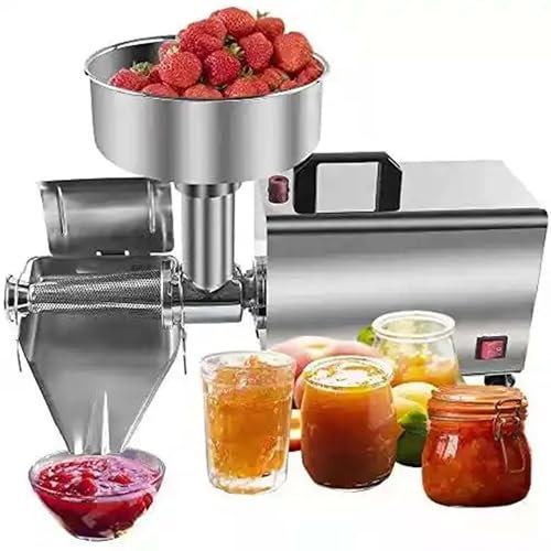 Passapomodoro Elettrico Commerciale, Spremipomodoro Elettrico per Pomodoro E Marmellata, Fresatrice per Alimenti in Acciaio Inossidabile, Macchina per Salse, Spremitore per Frutta