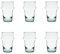 NOVASTYL – Lote de 6 vasos de café BELDI 9CL de cristal reciclado transparente – 1604197