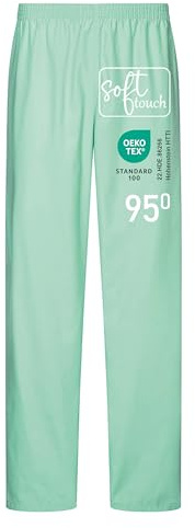 EXNER Medizinische OP-Schlupfhose, Pflege-Hose, Arbeitshose, Unisex für Herren und Damen in Medizin, Krankenpflege, Altenpflege, SPA, Wellnes, Kosmetik, Farbe Mint, Größe S
