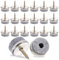 100 Stück Filzgleiter Schrauben, 28mm Filzgleiter Nagel Stuhlbeinschoner Gleiter für Stühle Möbelgleiter für Möbel Stühle Laminat Parkett Fliesen (Grau)