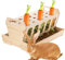 Decorhome Heu-Futterstation für Kaninchen - Großer Heu-Futterspender aus Holz mit Abnehmbarer Oberseite, Hasen-Heuraufe, Kaninchen-Futterspender für