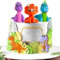 MKKZLPN 5 Stück Dinosaurier-Kuchendekorationen, 3D-Dinosaurier-Kuchendekorationen, süße Dinosaurier-Kuchendekorationen, Cupcake-Dekorationen, Kinder-Tier-Kuchendekorationen, Tier-Party-Dekorationen