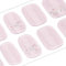 DANNI & TONI 28Pcs Semi Cured Gel Nail Wraps,Transparent Cat Eye Flower Soft Self-Adhesive Gel Nail Stickers(Petals of Glass),UV/LED Lamp Required Salon-Quality Gel Nail Polish Strips