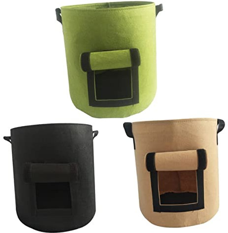 FONDOTIN 3 Stück Süßkartoffel-Pflanztasche Pflanzentasche Baum-Pflanztasche Pflanzenwachstumstasche Schönheits-Pflanztasche Wachstumsbeutel für Pflanzen Netz kartoffelsäcke pflanzenpflege