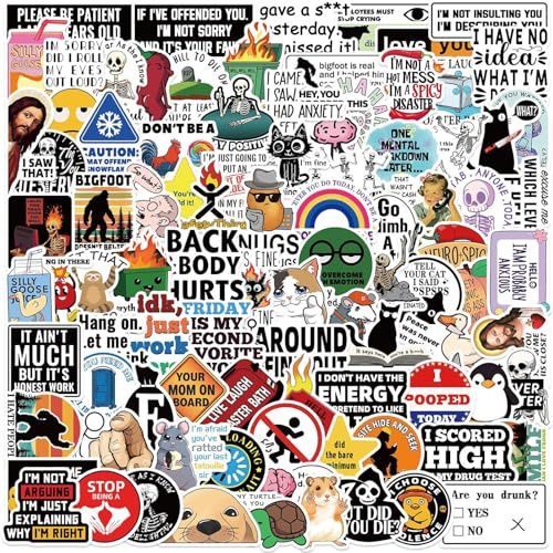 100 Pcs Funny Stickers, Anime Stickers Set, for Laptop Luggage Luggage Refrigerator Car Motorcycle Bike Phone Decor Graffiti Sticker