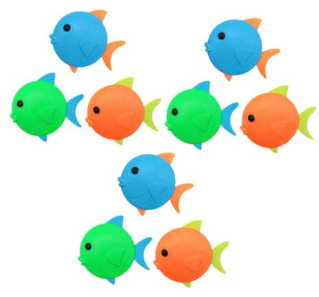HONITANO 9 Piezas Juguetes para Peces Buceadores Juguetes De Piscina De Buceo Años De Plástico para Jugar El Agua