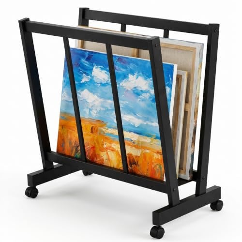Présentoir à œuvres en métal Avec support pour affiches, meubles d'atelier pour galeries, Pour ranger des œuvres d'art et des tableaux