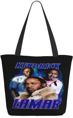 RAWESTA Damen Rapper Singer Kendrick Tasche Leichte Schultertasche mit viel Stauraum und Innenfächern, mit Reißverschluss. Perfekt für Sport, Reisen, Strandausflüge und Einkaufen.