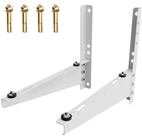 ZUAVIALA Outdoor Mini Split Wall Mounting Bracket for 9000 Btu to 18000 Btu Ductless Mini Split Air Conditioner AC Heat Pump Systems, Heavy Duty AC Support Bracket for Outside, Holds Up to 330lbs