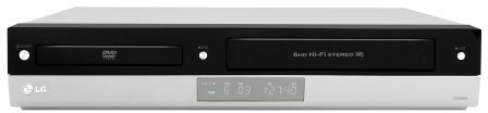 LG V 190 DVD-Player und Hi-Fi Videorekorder (4 HD Stereo VHS Recorder, SP/LP Recorder, Showview, Audio Digital Coax Out) Silber