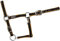 USG 15050007 Halfter, silberfarbene Beschläge, Soft unterlegt, Schwarz/Orange, Warmblut