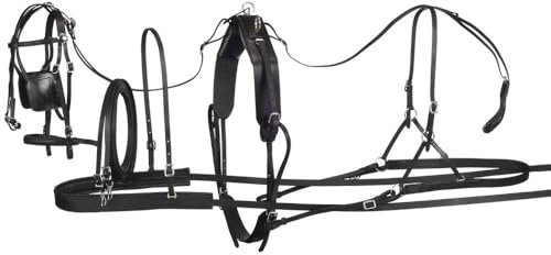 Tough 1 Robust 1 Leder Harness, 74-6911-0-0, Schwarz, Pferd