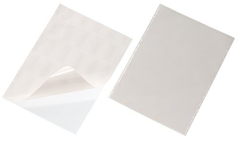 Durable Selbstklebetasche Pocketfix, für Dokumente A4, 25 Stück, transparent, 809619