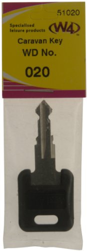 W4 WD Replacement Caravan Key No020 - Black